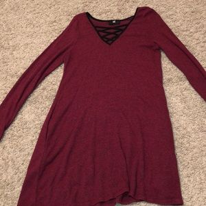 Sweater dress with pockets:))